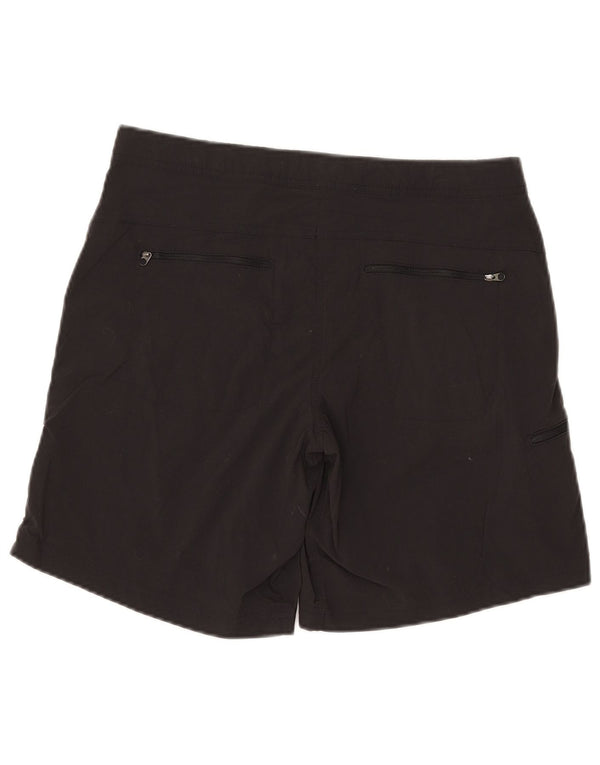 L.L.Bean Womens Cargo Shorts US 10 Large W32 Black Nylon