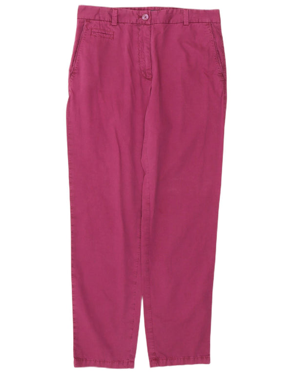 Marks & Spencer Γυναικείο ίσιο παντελόνι Chino UK 10 Small W32 L30 Purple