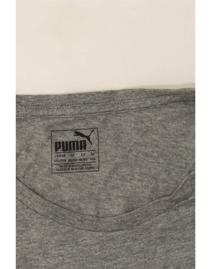 Ανδρικό γραφικό μπλουζάκι Puma Top 2XL με γκρι φλιτζάνι