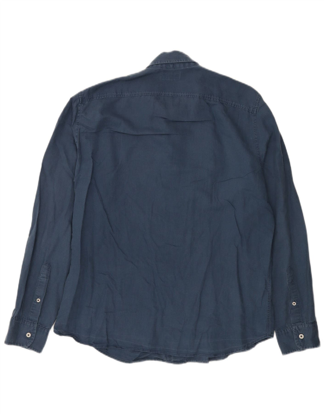 Ανδρικό πουκάμισο Timberland Slim Fit Large Navy Blue λινό
