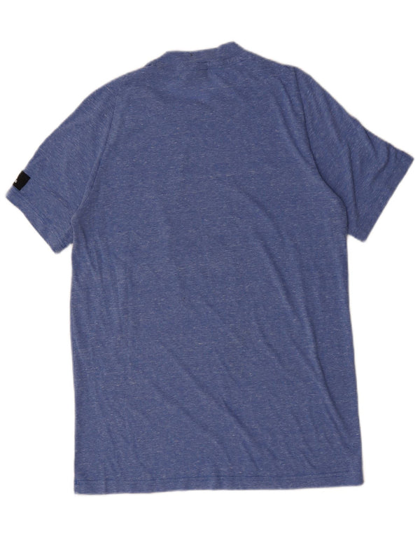 Ανδρικό γραφικό T-Shirt Adidas Top Medium Blue Flecked Polyester