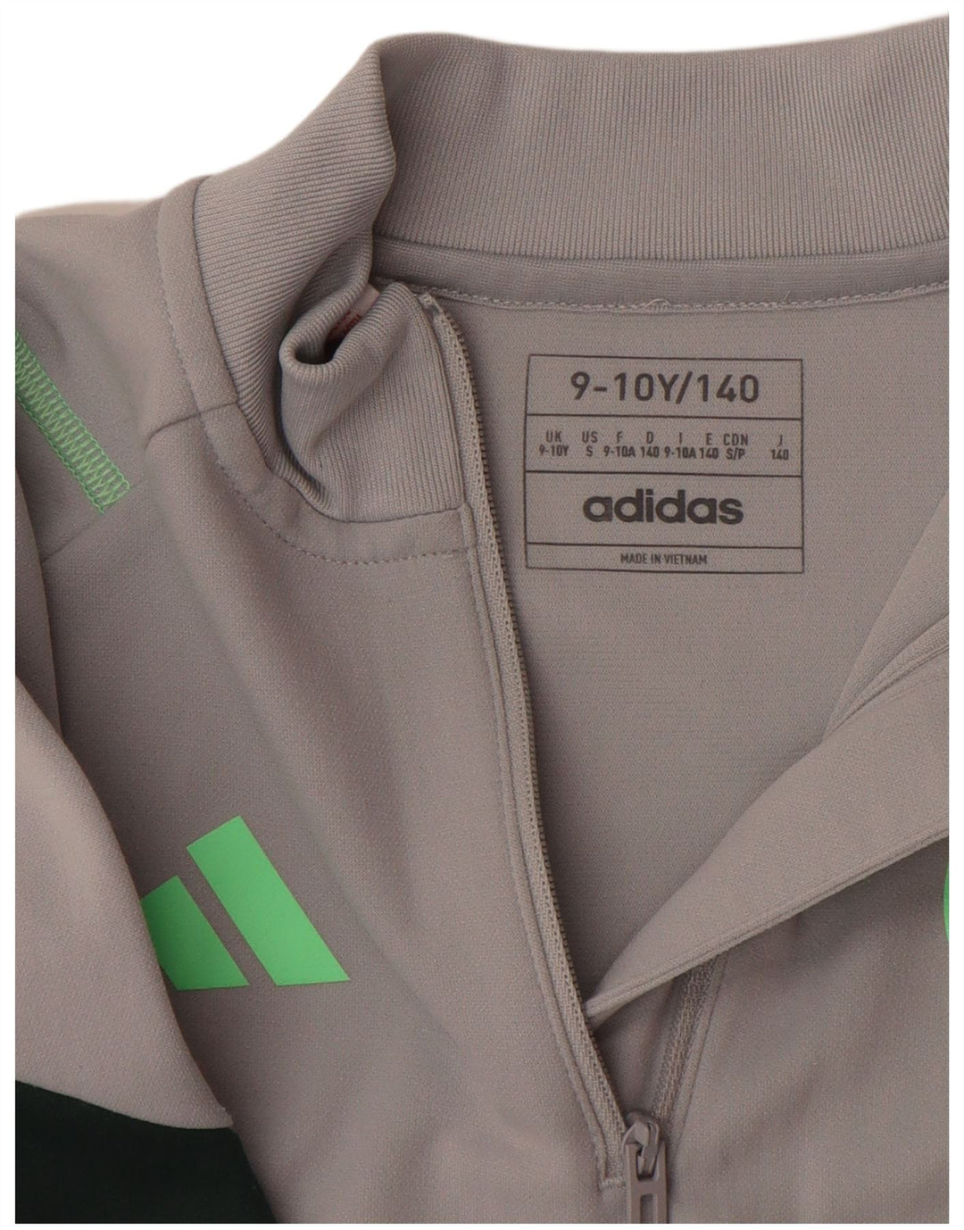 ADIDAS Boys Aeroready πουλόβερ αθλητική φόρμα 9-10 ετών γκρι χρώματος