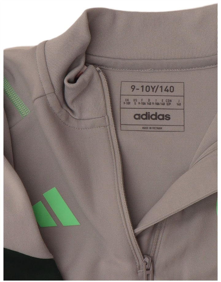 ADIDAS Boys Aeroready πουλόβερ αθλητική φόρμα 9-10 ετών γκρι χρώματος