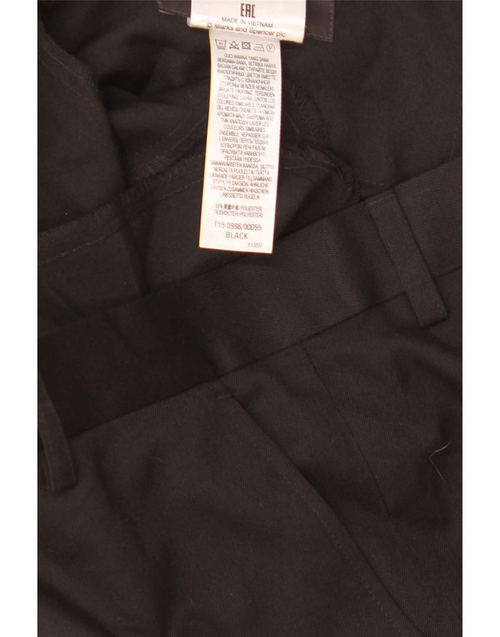 Marks & Spencer Ανδρικό παντελόνι κανονικό κοστούμι W36 L25 μαύρο πολυεστέρα