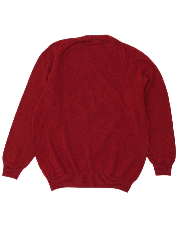 Vintage ανδρικό πουλόβερ με λαιμόκοψη IT 50/52 Medium Maroon Flecked