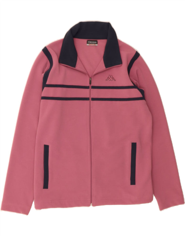 KAPPA Womens Full Tracksuit UK 14 Medium  Pink Polyester Vintage Kappa and Second-Hand Kappa from Messina Hembry 
