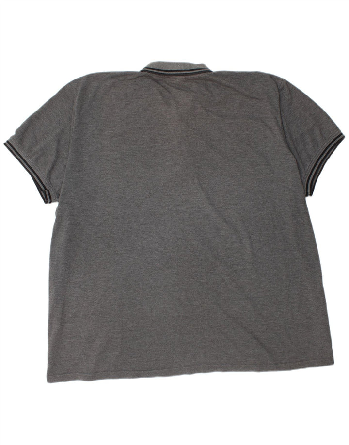 Ανδρικό μπλουζάκι πόλο KAPPA 6XL Γκρι Πολυεστέρας