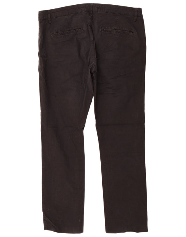 Zara Ανδρικό ίσιο παντελόνι Chino EU 44 Large W34 L30 Μαύρο