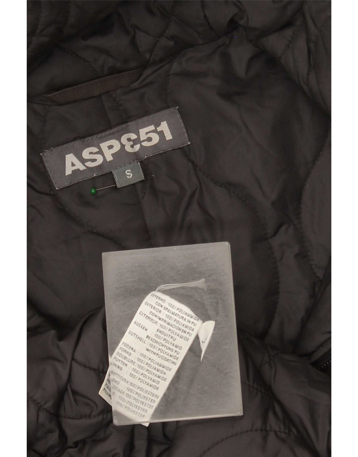 Aspesi Ανδρικό παλτό με κουκούλα UK 36 Small Grey Polyamide