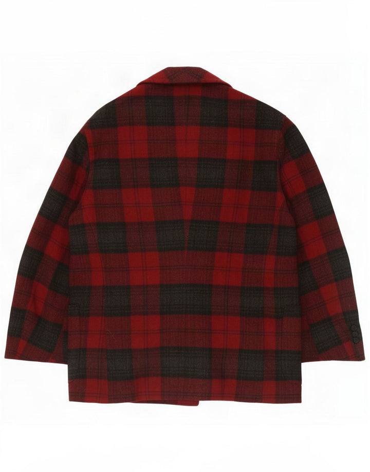 Vintage Ανδρικό σακάκι με 2 κουμπιά σακάκι UK 38 Medium Red Check