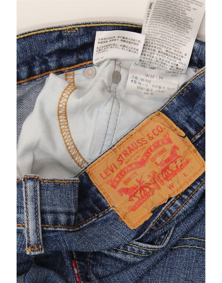 Levi's Mens 518 Straight Jeans W38 L29 Μπλε Βαμβακερό