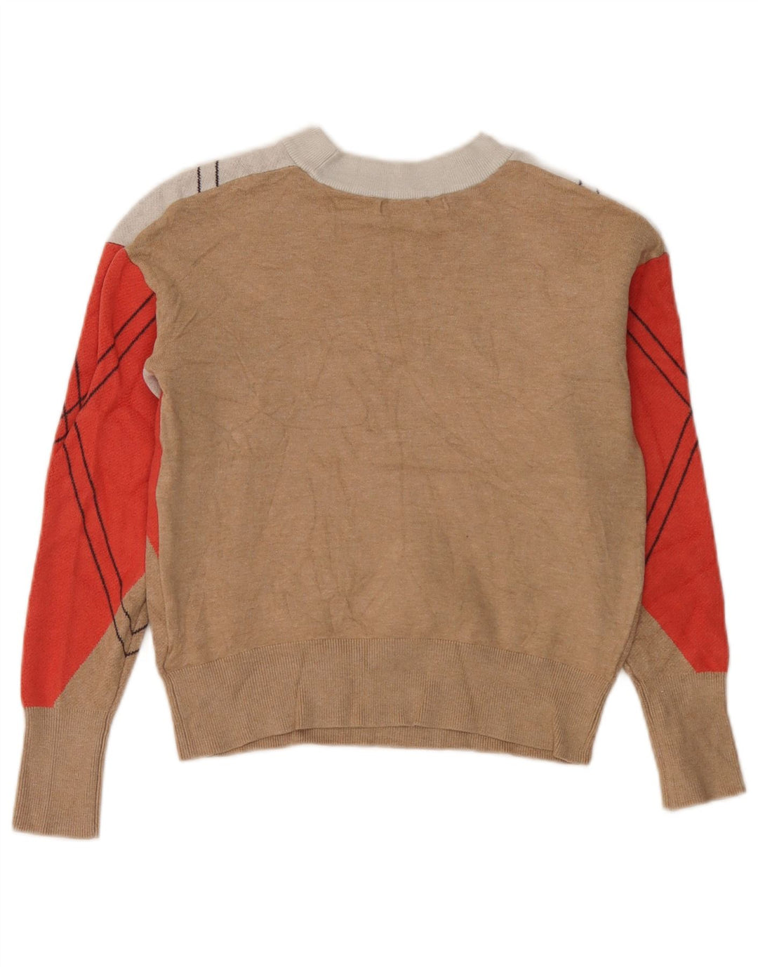 Marks & Spencer Γυναικείο πουλόβερ Crop Crew Neck Jumper UK 10 Small Multicolou