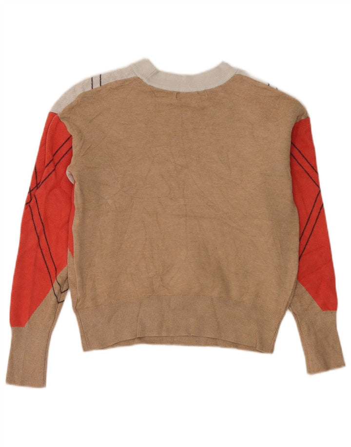 Marks & Spencer Γυναικείο πουλόβερ Crop Crew Neck Jumper UK 10 Small Multicolou