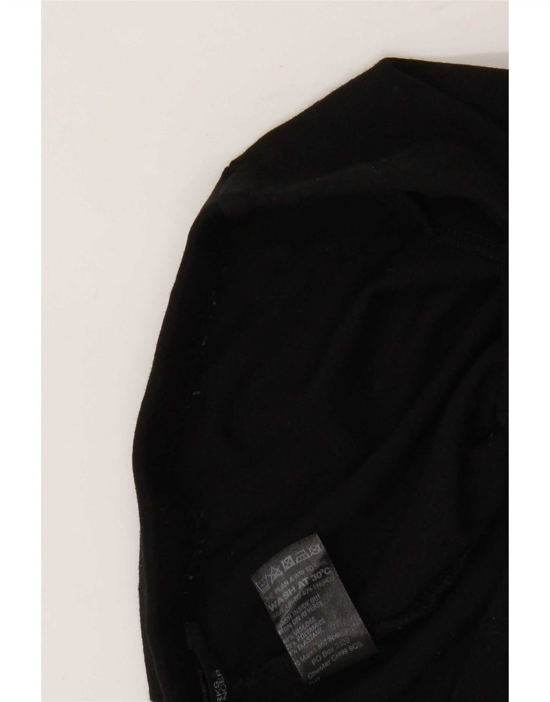 Marks & Spencer Γυναικεία κολάν Crop UK 12 Medium Black Viscose