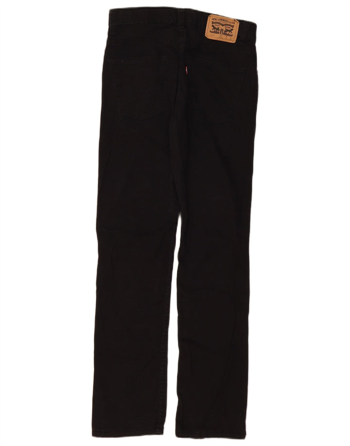 LEVI'S Boys 511 Slim Jeans 13-14 ετών W27 L29 Μαύρο βαμβακερό