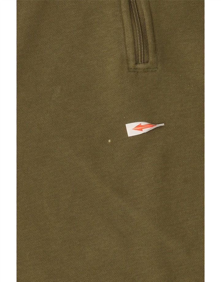 Γυναικείο φούτερ Adidas με φερμουάρ με λαιμόκοψη Jumper UK 12 Medium Khaki