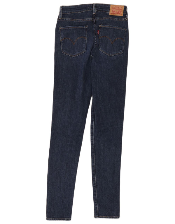Γυναικεία Levi's 721 Ψηλόχρωμα Skinny Jeans W27 L30 Navy Blue Cotton