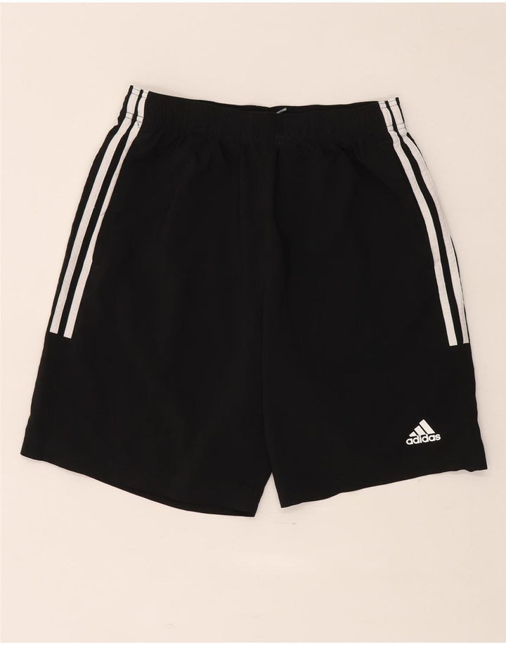Ανδρικό αθλητικό σορτς Adidas από μεσαίο μαύρο πολυεστέρα