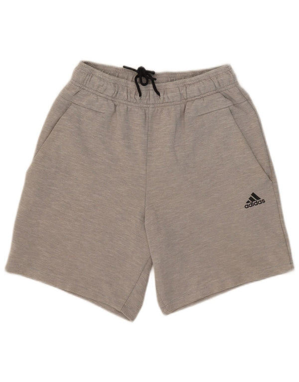Ανδρικό αθλητικό σορτς Adidas με μικρό γκρι χρώμα