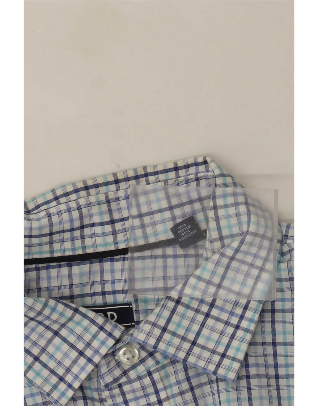 Ανδρικό πουκάμισο Izod Size 16 1/2 Large Blue Check Cotton