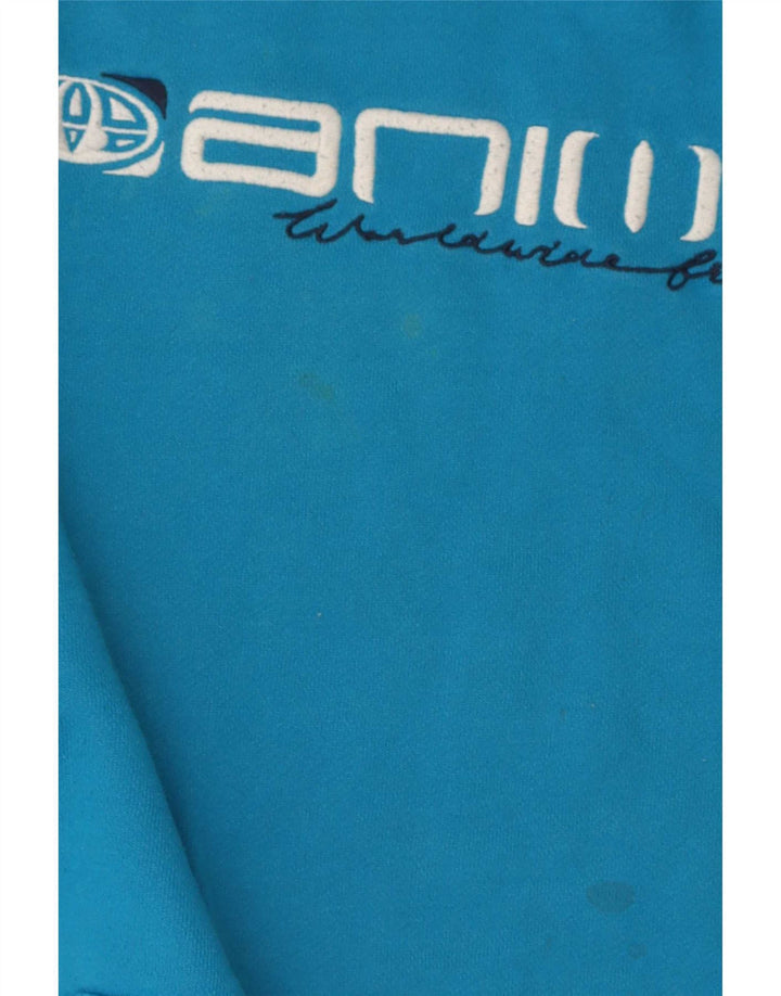 Ανδρικό Animal Graphic Hoodie Jumper Large Blue Polyester