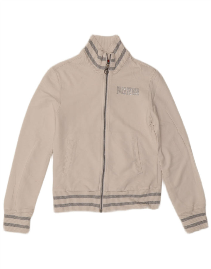 Puma Γυναικεία αθλητική φόρμα Top Jacket UK 10 Small White