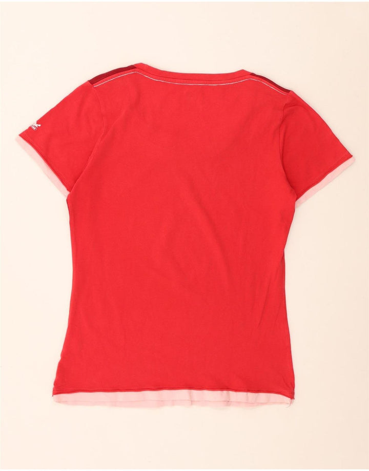 SALEWA Γυναικείο T-Shirt Top UK 14 Medium Red Floral