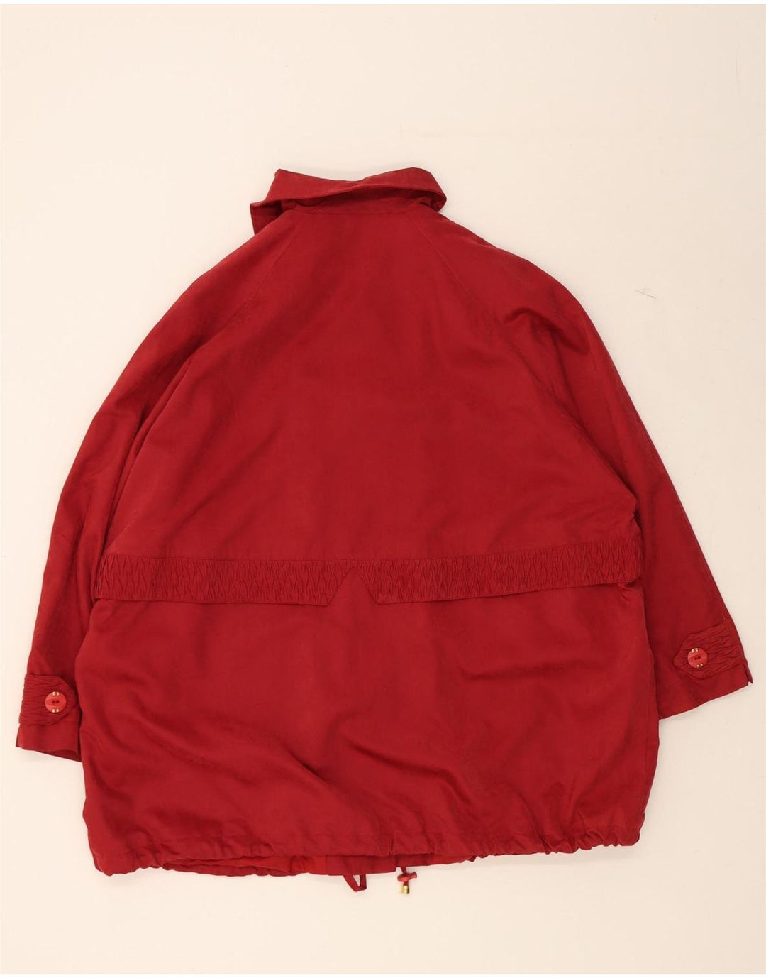 VINTAGE Womens Utility Jacket UK 22 3XL Red Polyester Vintage Vintage and Second-Hand Vintage from Messina Hembry 