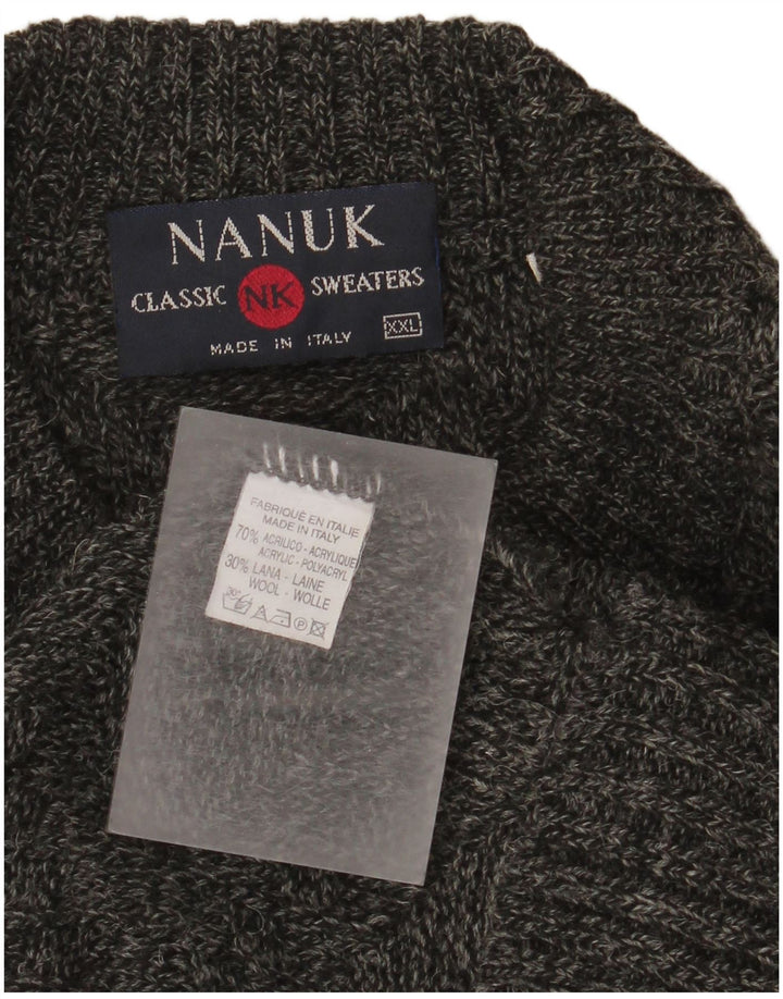 Ανδρικό πουλόβερ Nanuk Ζακέτα 2XL Ακρυλικό σε Γκρι Flecked