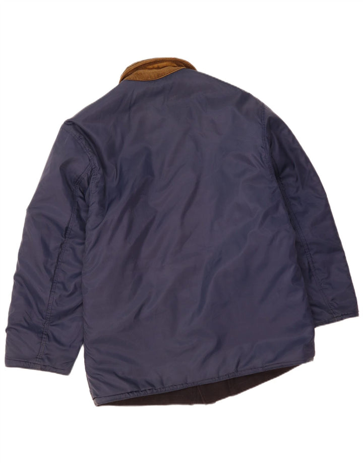 Ανδρικό αναστρέψιμο μπουφάν Ivy Oxford UK 36 Small Navy Blue Wool
