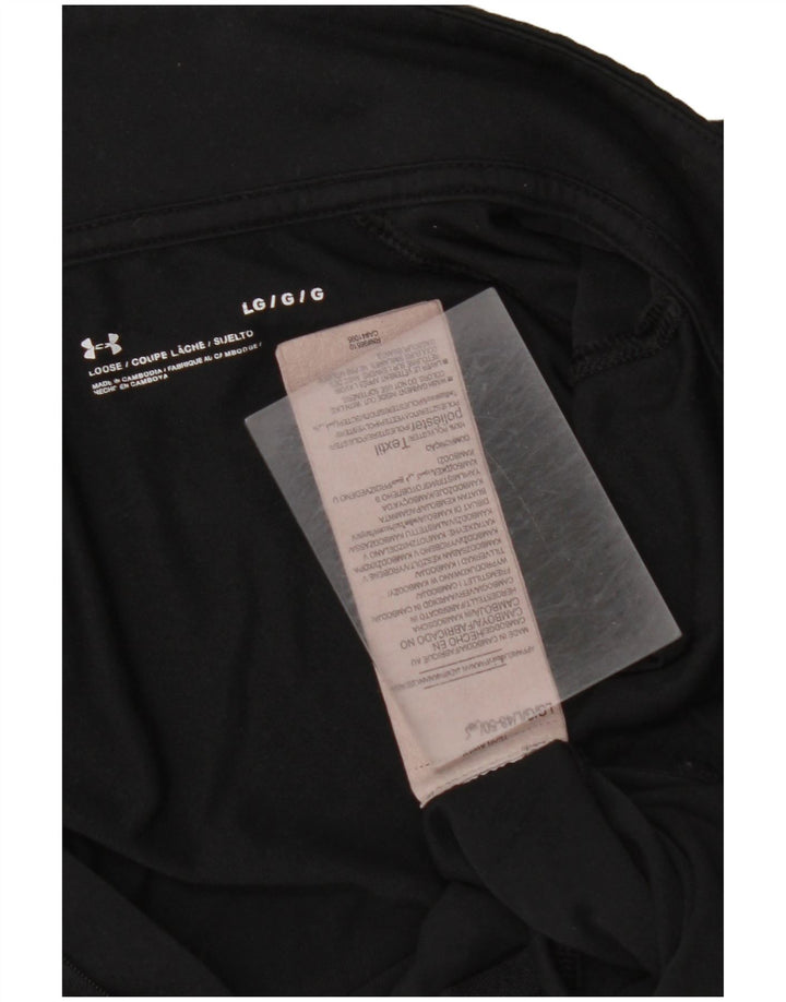 Γυναικεία φόρμα φόρμας UNDER ARMOR γραφικό πουλόβερ Top UK 14 Large Black