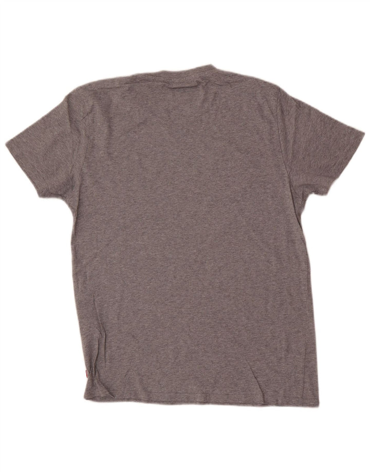 Ανδρικό γραφικό T-Shirt Levi's Top Βαμβακερό με μεσαίο γκρι χρώμα