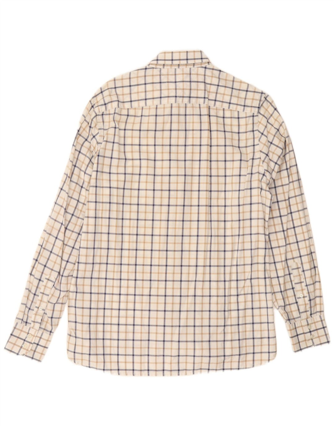 Ανδρικό πουκάμισο Tommy Hilfiger Medium Off White Check Cotton 80s