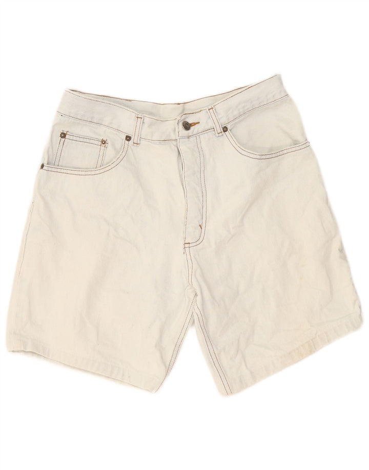 VINTAGE Mens Denim Shorts W30 Medium Blue Cotton Vintage Vintage and Second-Hand Vintage from Messina Hembry 