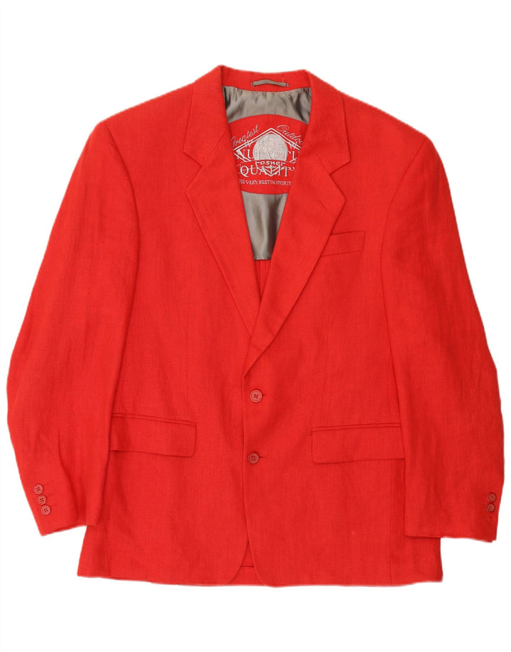 Vintage Ανδρικό Μπουφάν Blazer με 2 Κουμπιά IT 50 Μεγάλο Κόκκινο Λευκό