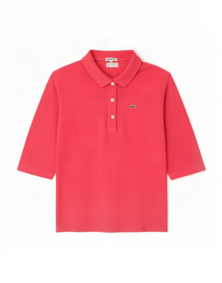 Γυναικείο πουκάμισο Polo Lacoste Νούμερο 44 Μεσαίο Ροζ Βαμβακερό