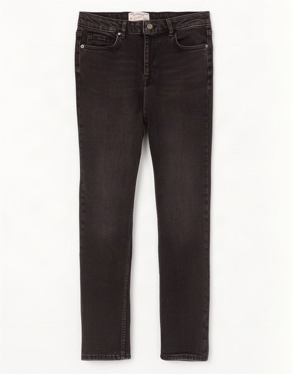 Fat Face Γυναικείο Girlfriend Skinny Jeans UK 10 Small W28 L28 Μαύρο βαμβακερό