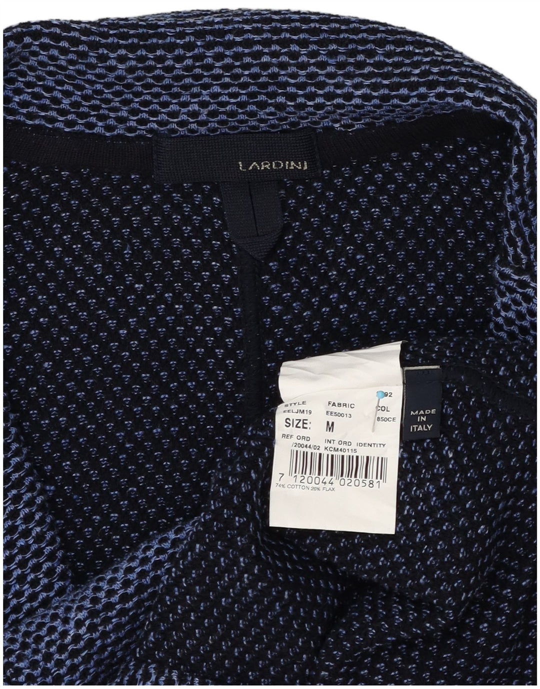 Lardini Γυναικείο Μπλέιζερ Μπουφάν με 2 Κουμπιά UK 12 Βαμβακερό μεσαίο μπλε με στίγματα