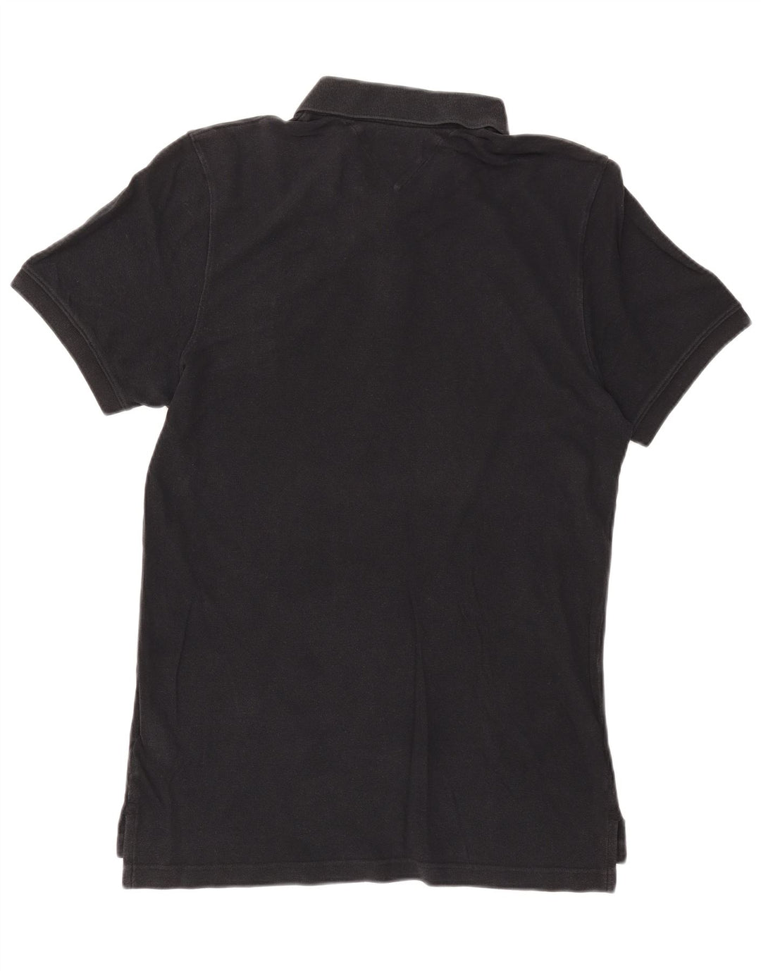 TOMMY HILFIGER Ανδρικό πουκάμισο πόλο μεγάλο μαύρο βαμβακερό