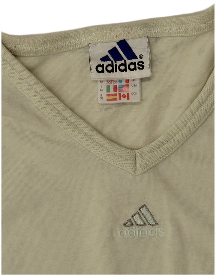 Γυναικείο T-Shirt Adidas Top UK 12 Medium Beige