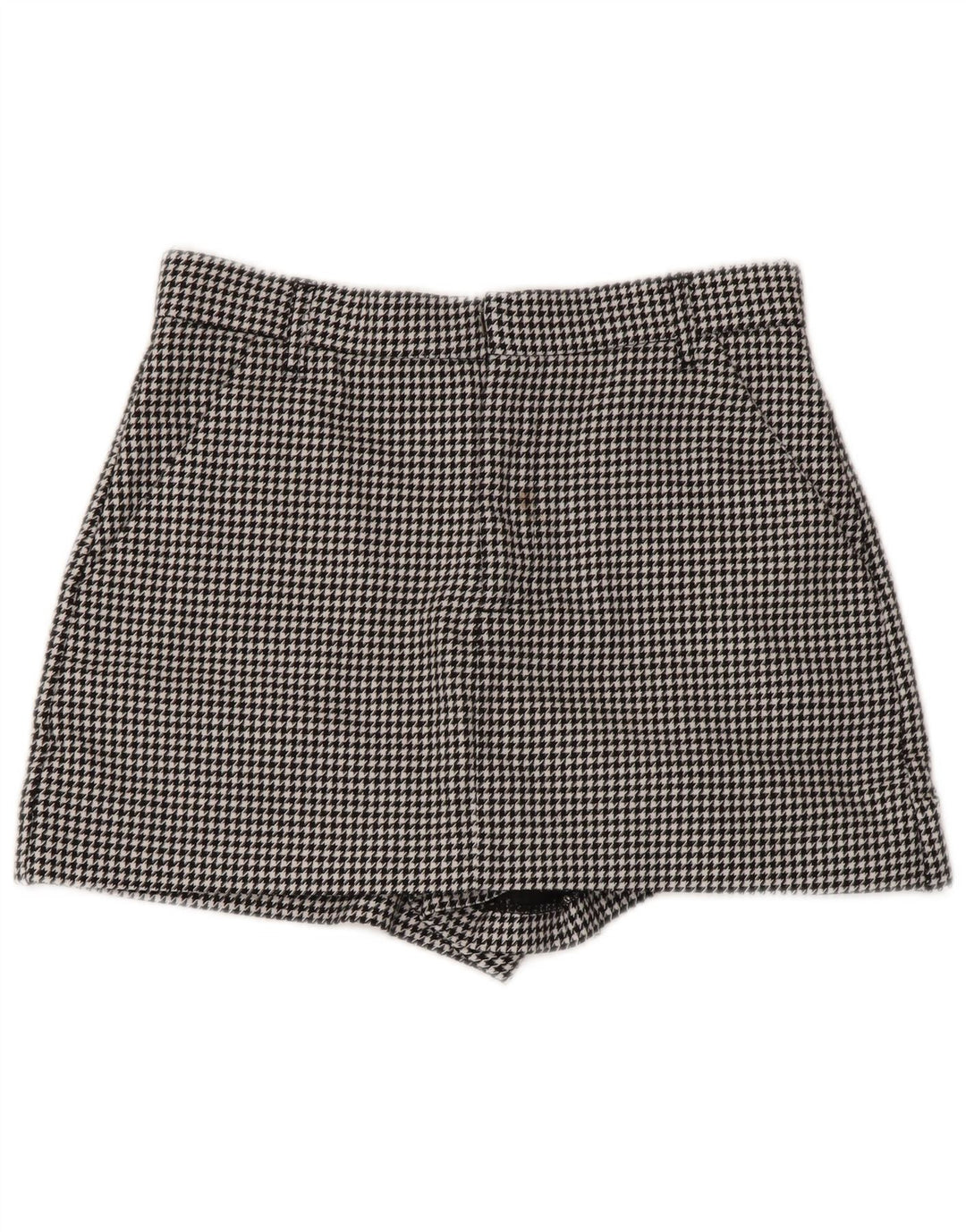 Zara Γυναικείο σορτς Chino Small W26 Black Houndstooth