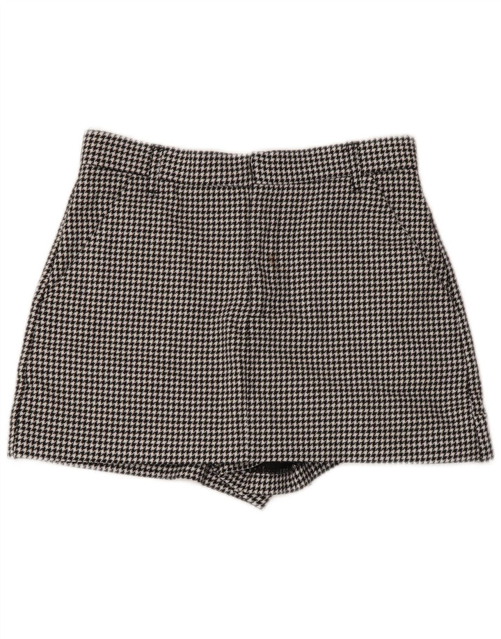 Zara Γυναικείο σορτς Chino Small W26 Black Houndstooth