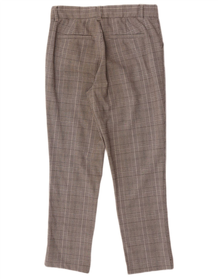 Zara Γυναικείο Slim παντελόνι Chino Small W26 L25 Grey Check