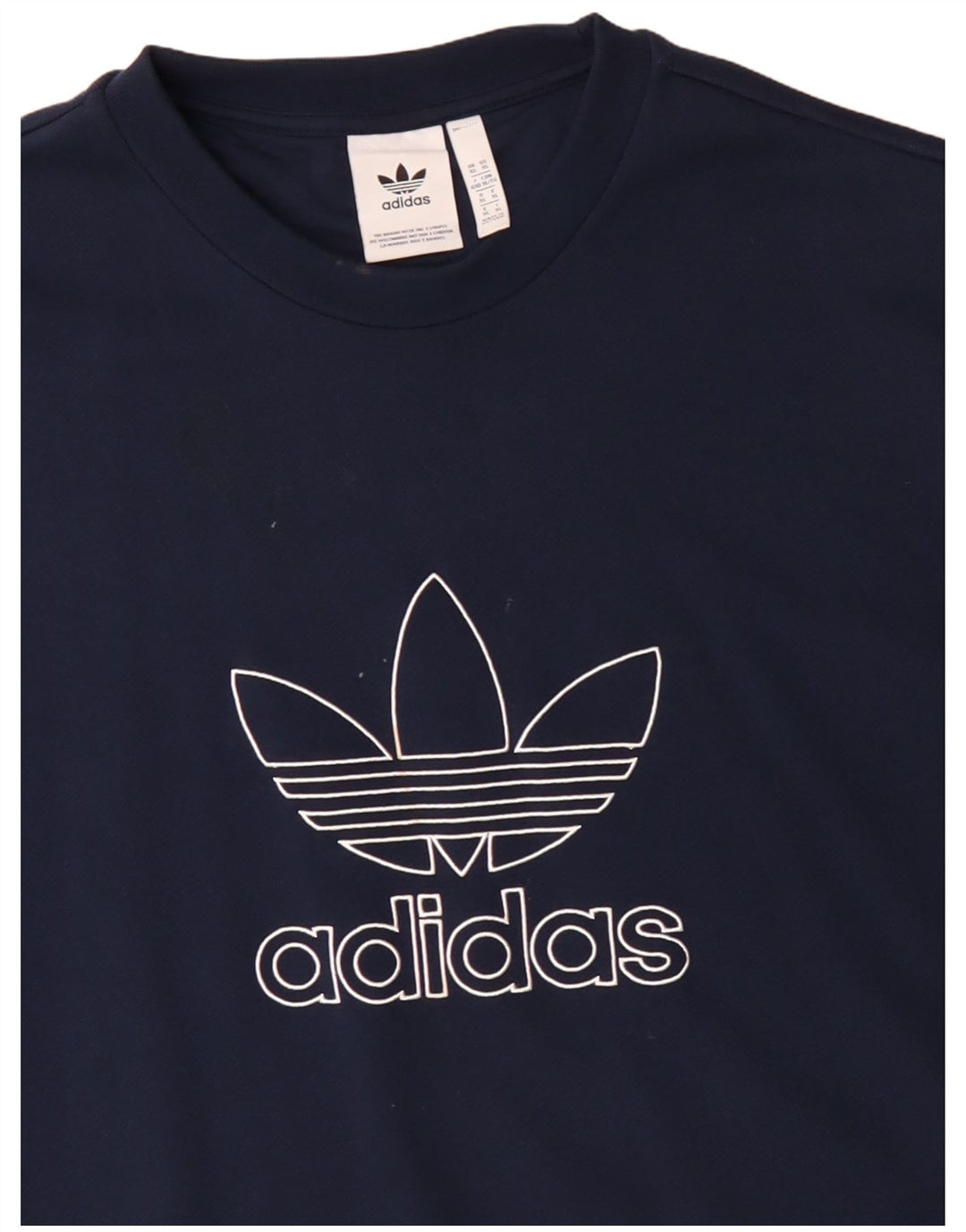 Ανδρικό γραφικό φούτερ ADIDAS Jumper XL Navy Blue Cotton