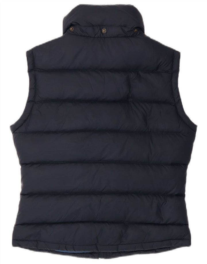 JACK WILLS Γυναικεία υπερμεγέθη επένδυση Gilet UK 10 Small Navy Blue Nylon