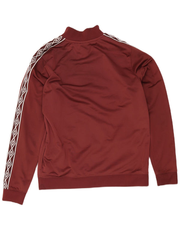 Γυναικεία φόρμα γραφικών Umbro Top Jacket UK 16 Large Burgundy Polyester