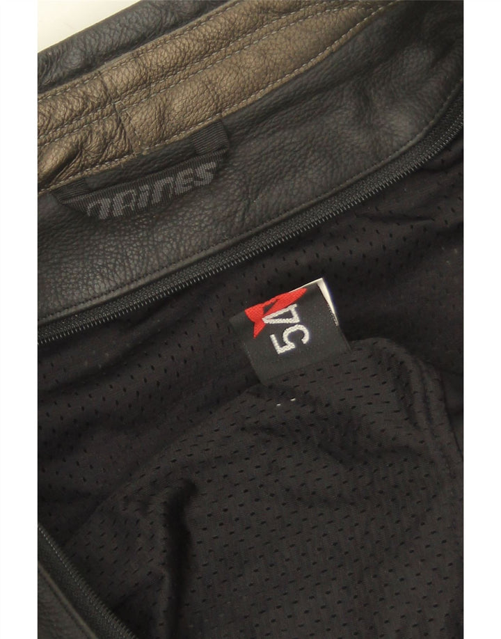Ανδρικό δερμάτινο μπουφάν Dainese Racer EU 54 Large Black Colourblock Δερμάτινο