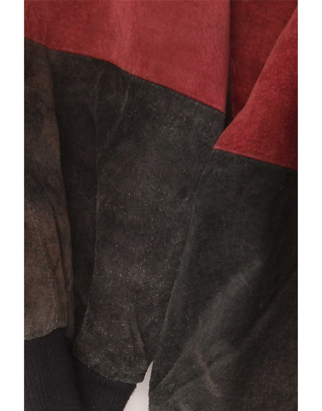 Euro Mode Ανδρικό Suede Bomber Jacket IT 52/54 XL Πολύχρωμο Colourblock
