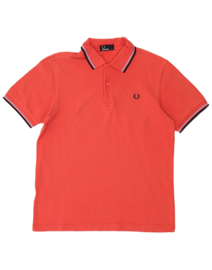 Fred Perry Ανδρικό πουκάμισο πόλο με μεσαίο κόκκινο ριγέ βαμβακερό