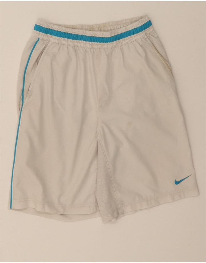 NIKE Mens Dri Fit Sport Shorts Small White Polyester Vintage Nike and Second-Hand Nike from Messina Hembry 